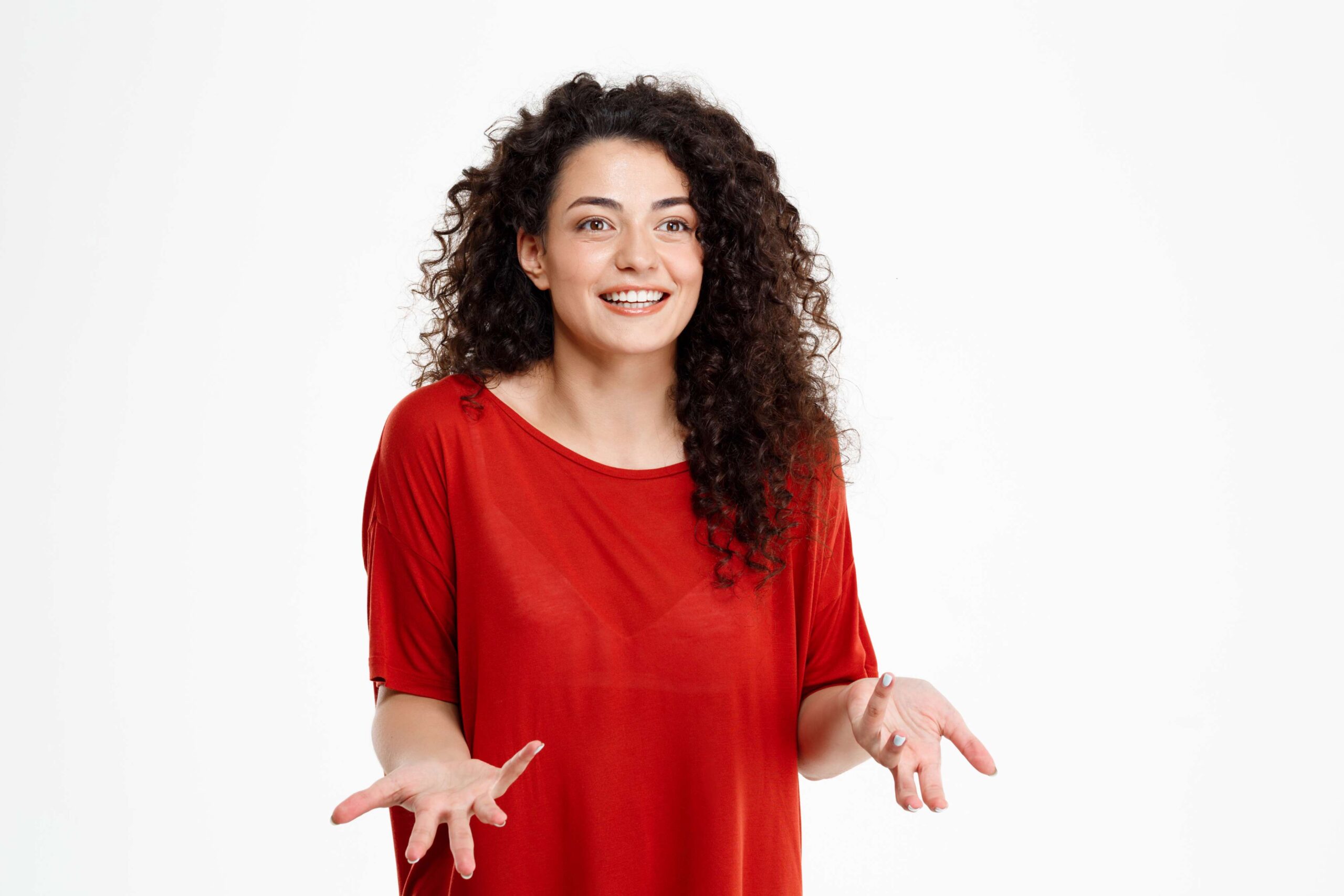 Confused Smiling Girl